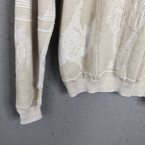 Vintage Tanto Pelo Sweater Mens Extra Large Cream White Boat Yacht Cruise Resort - Picture 16 of 16